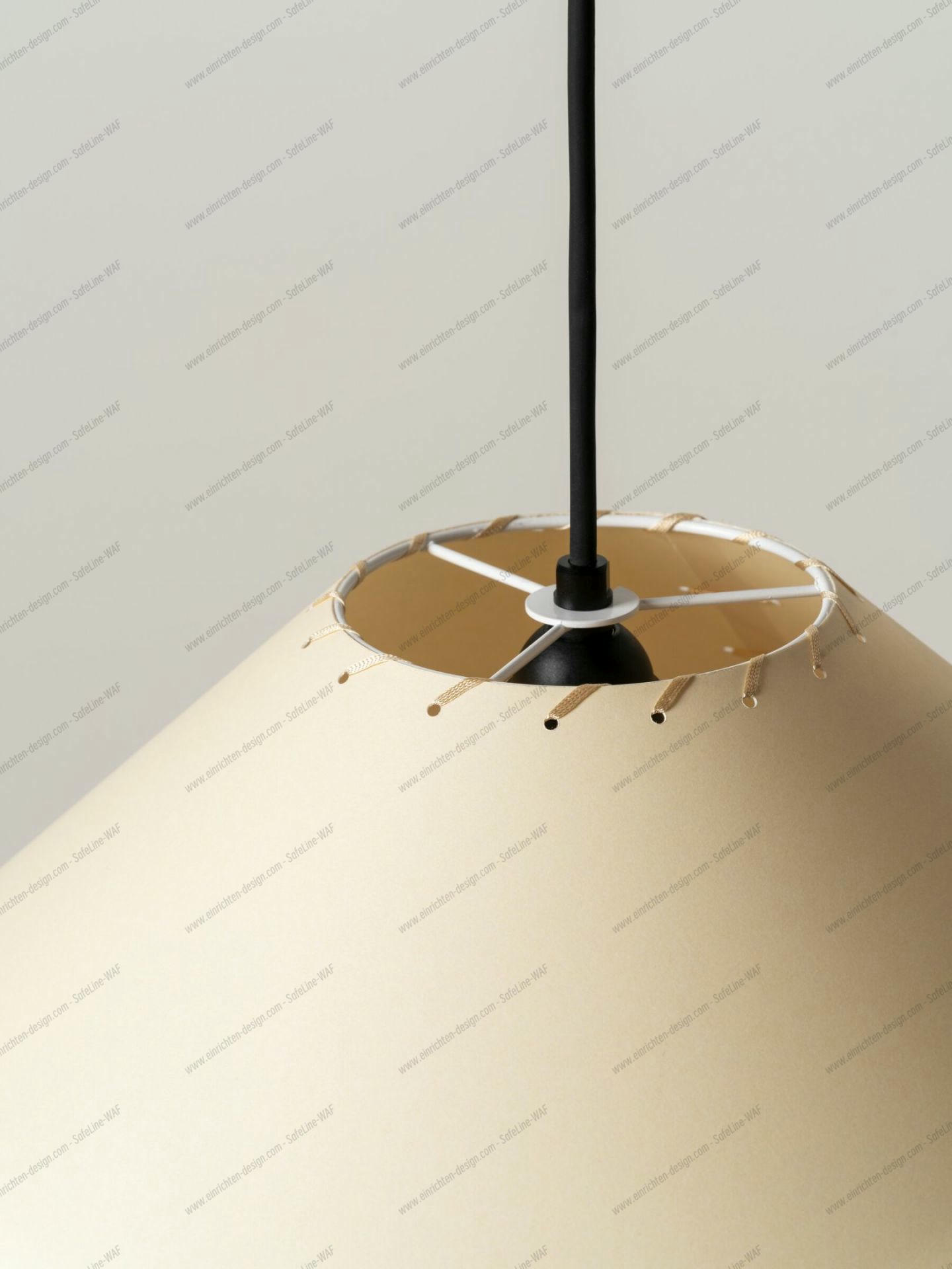 Sísísí cónicas planas MT5 Suspension lamp Ø64cm beige Santa & Cole