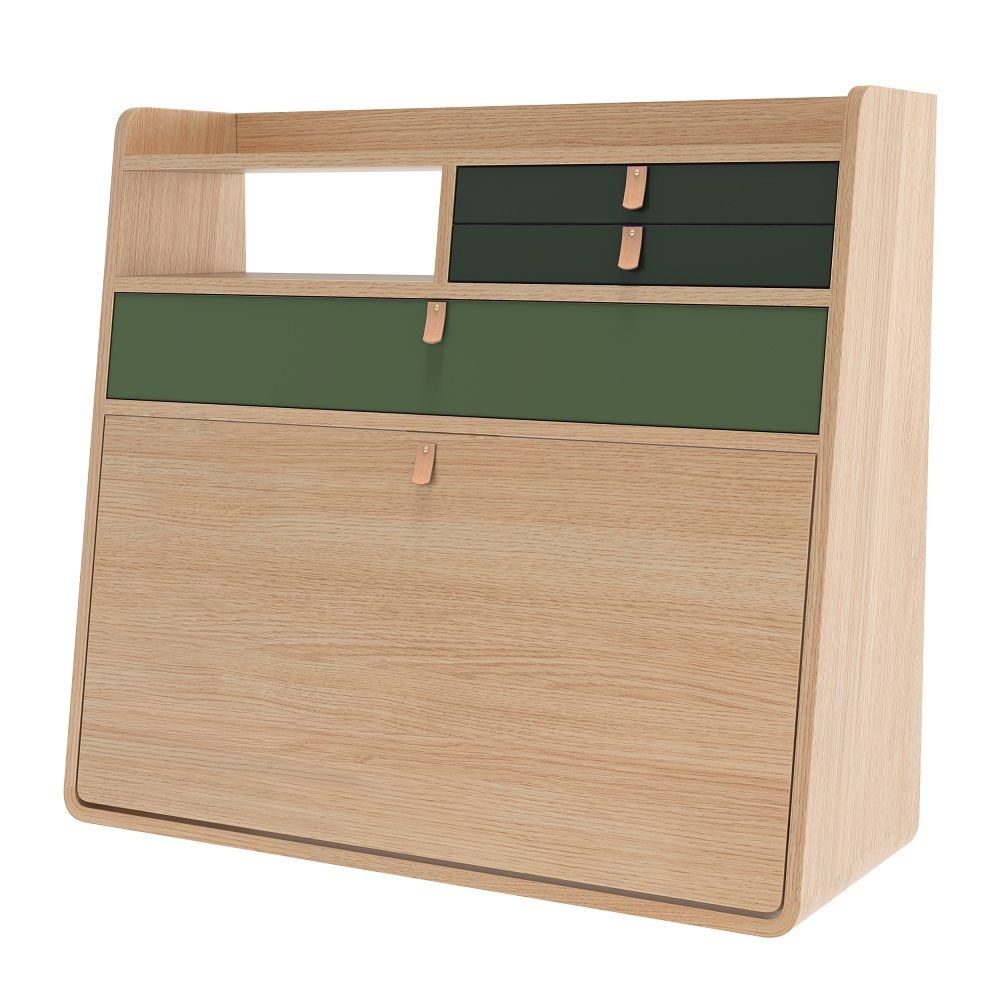 Gaston Wall Secretary 80 Hartô Oak + Green