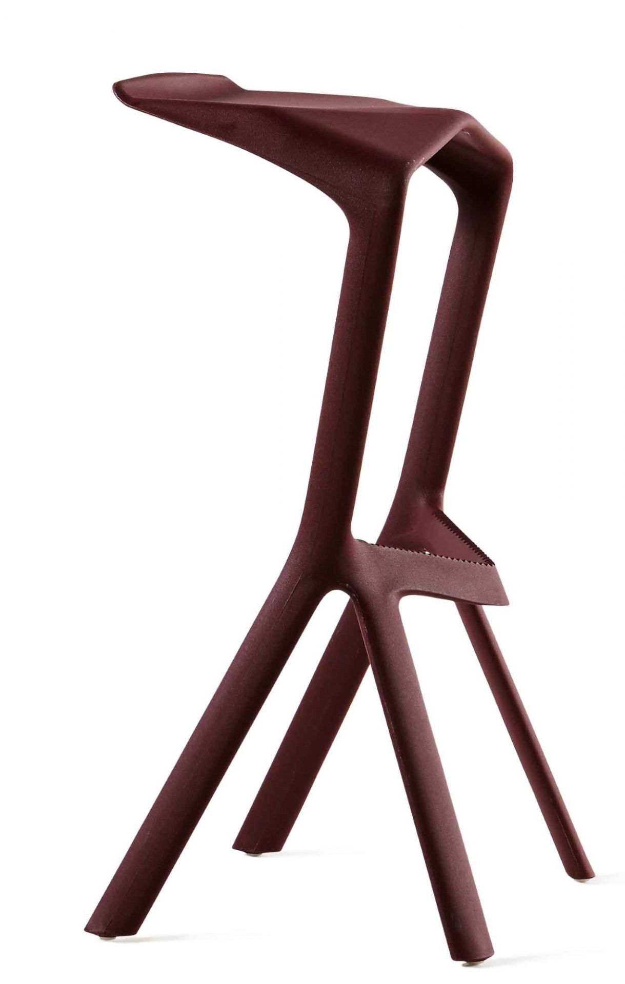Miura Stool Plank burgundy