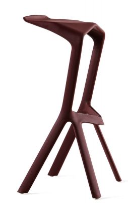 Miura Stool Plank burgundy
