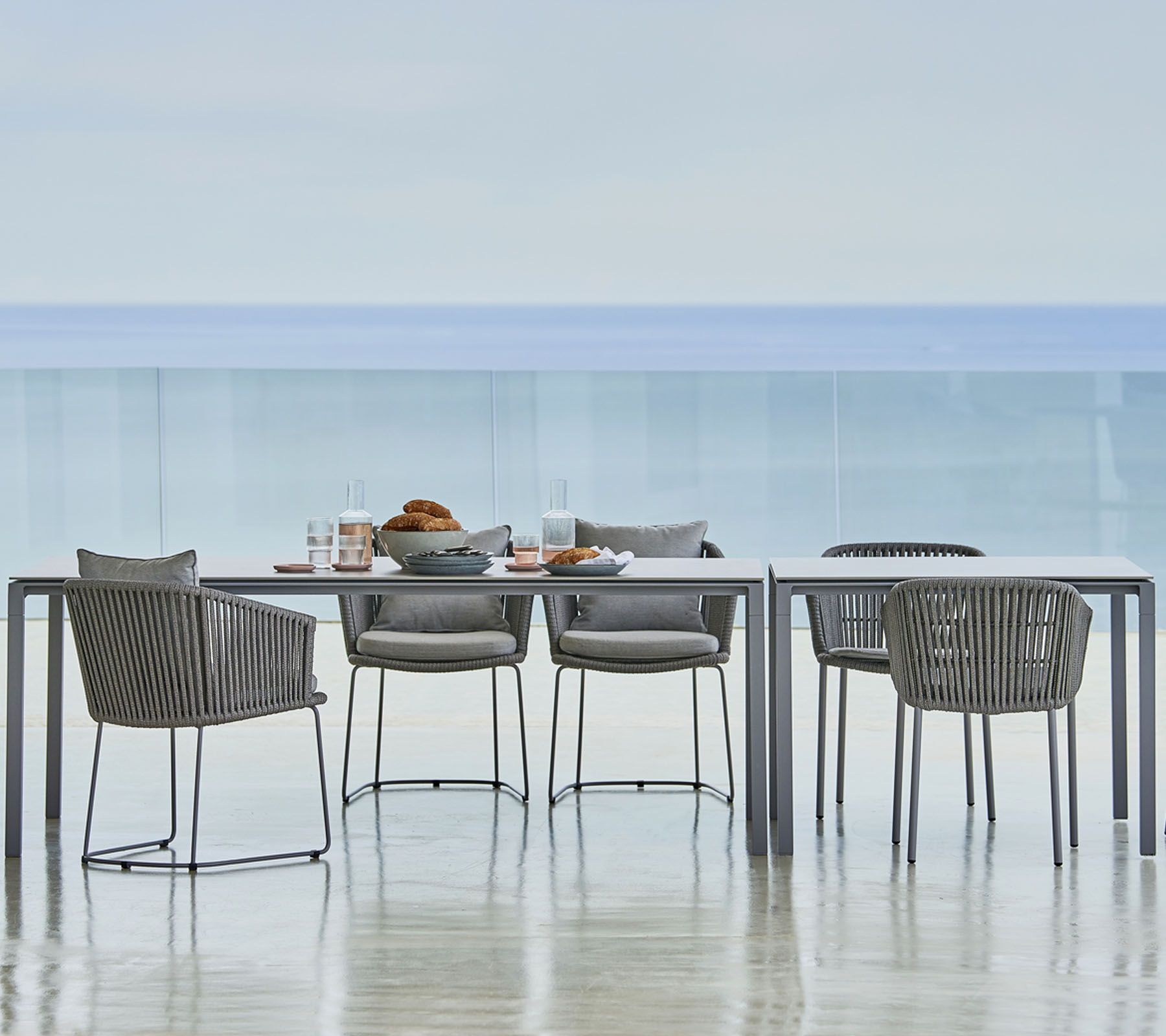 Moments Armchair dark grey Cane-Line