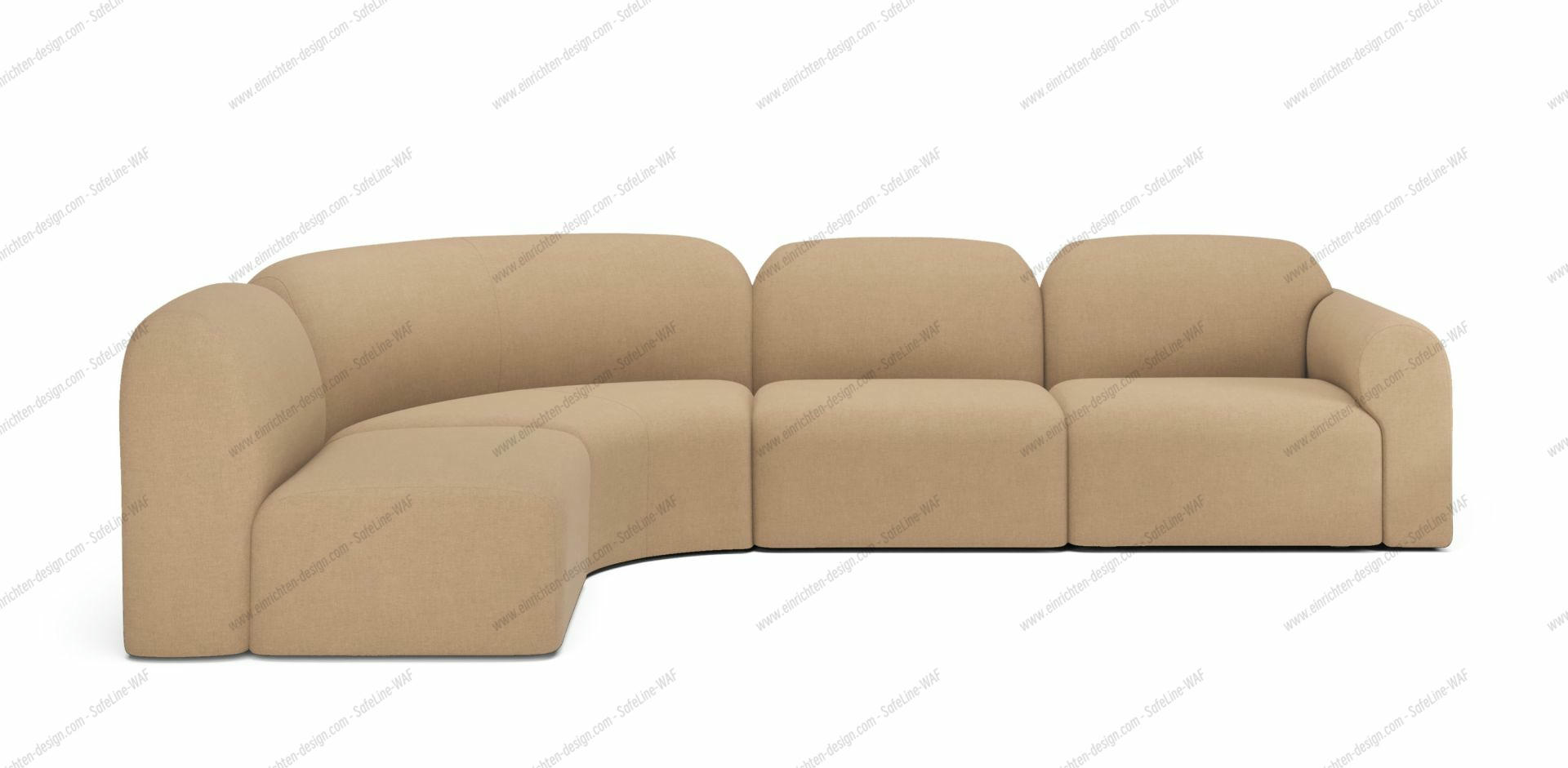 Bulky Modular Sofa Light Sepia Lying position left Ethnicraft