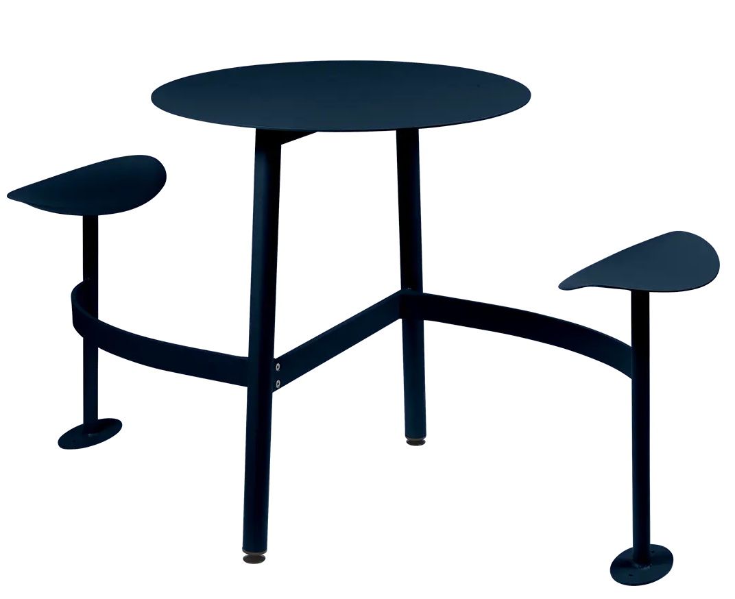 Bolder 2 Seater Table with Seats Outdoor Fermob Bolder 2 Seater Table with Seats Outdoor Fermob