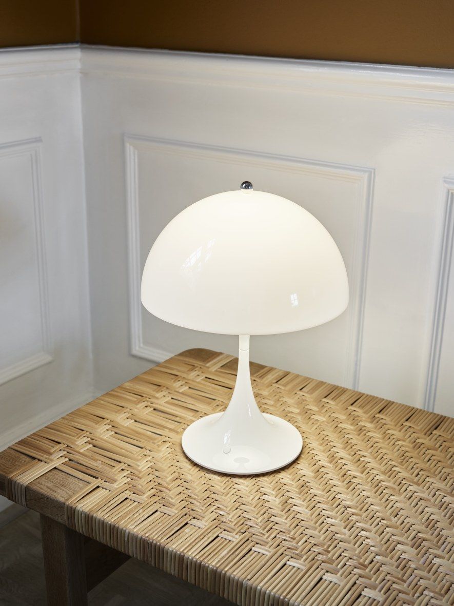 Panthella 250 Portable Battery LED Table Lamp Indoor/Outdoor Opal Louis Poulsen 
