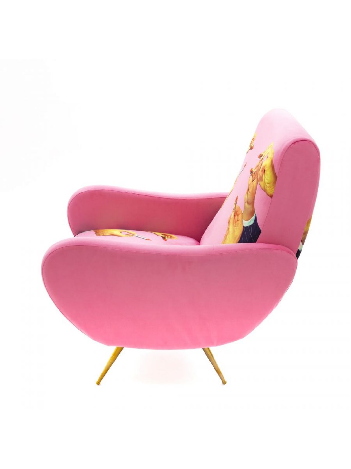 Toiletpaper armchair Lipsticks Pink Seletti Toiletpaper armchair Lipsticks Pink Seletti