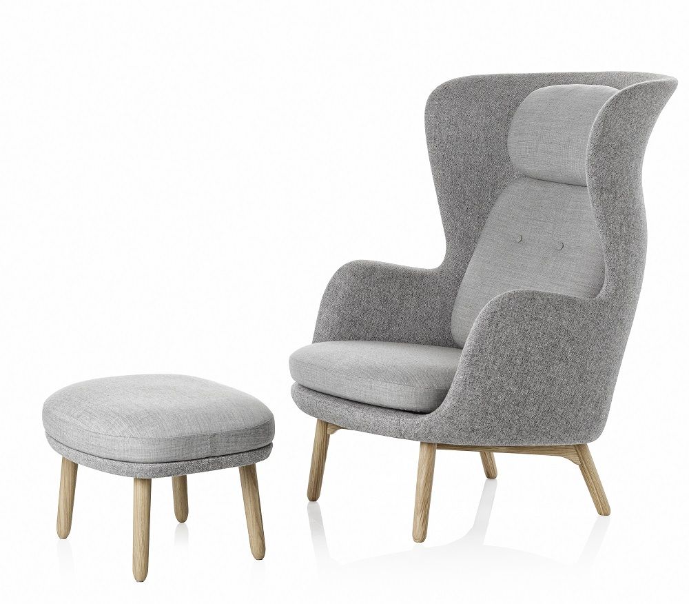JH11 / JH12 Footstool for Ro Armchair Fritz Hansen