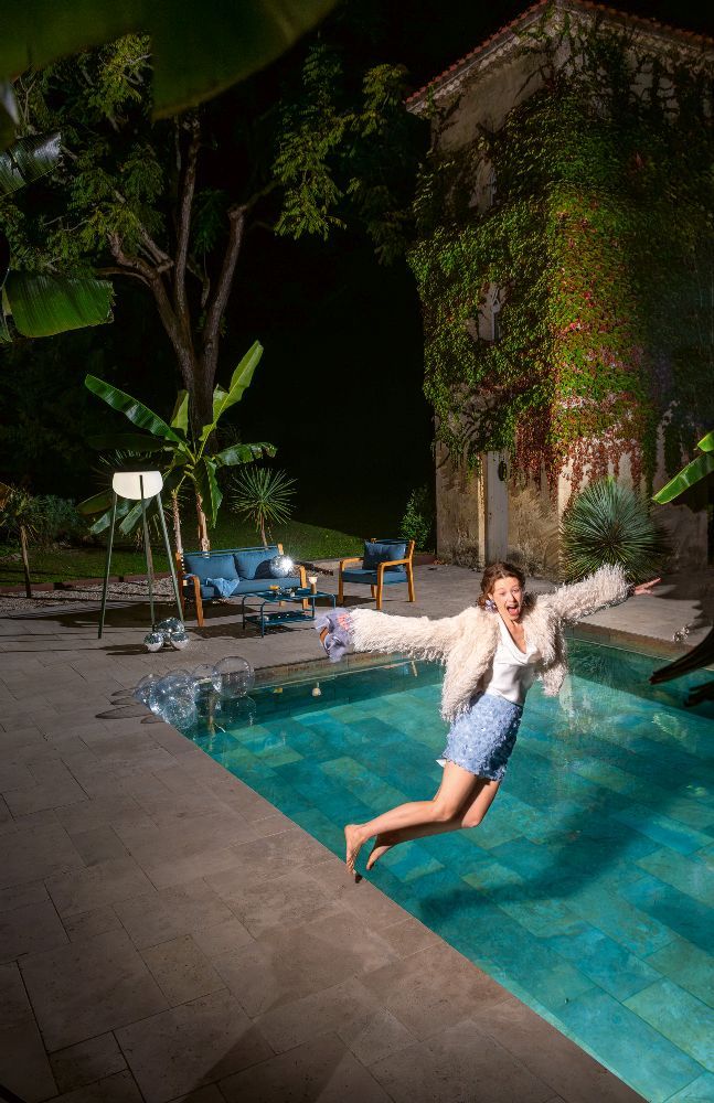 Yunos Solar LED Floor Lamp Outdoor Fermob