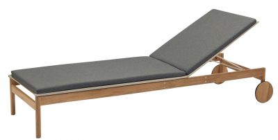 Pelagus Sunbed Cushion seat cushion Skagerak by Fritz Hansen Charcoal