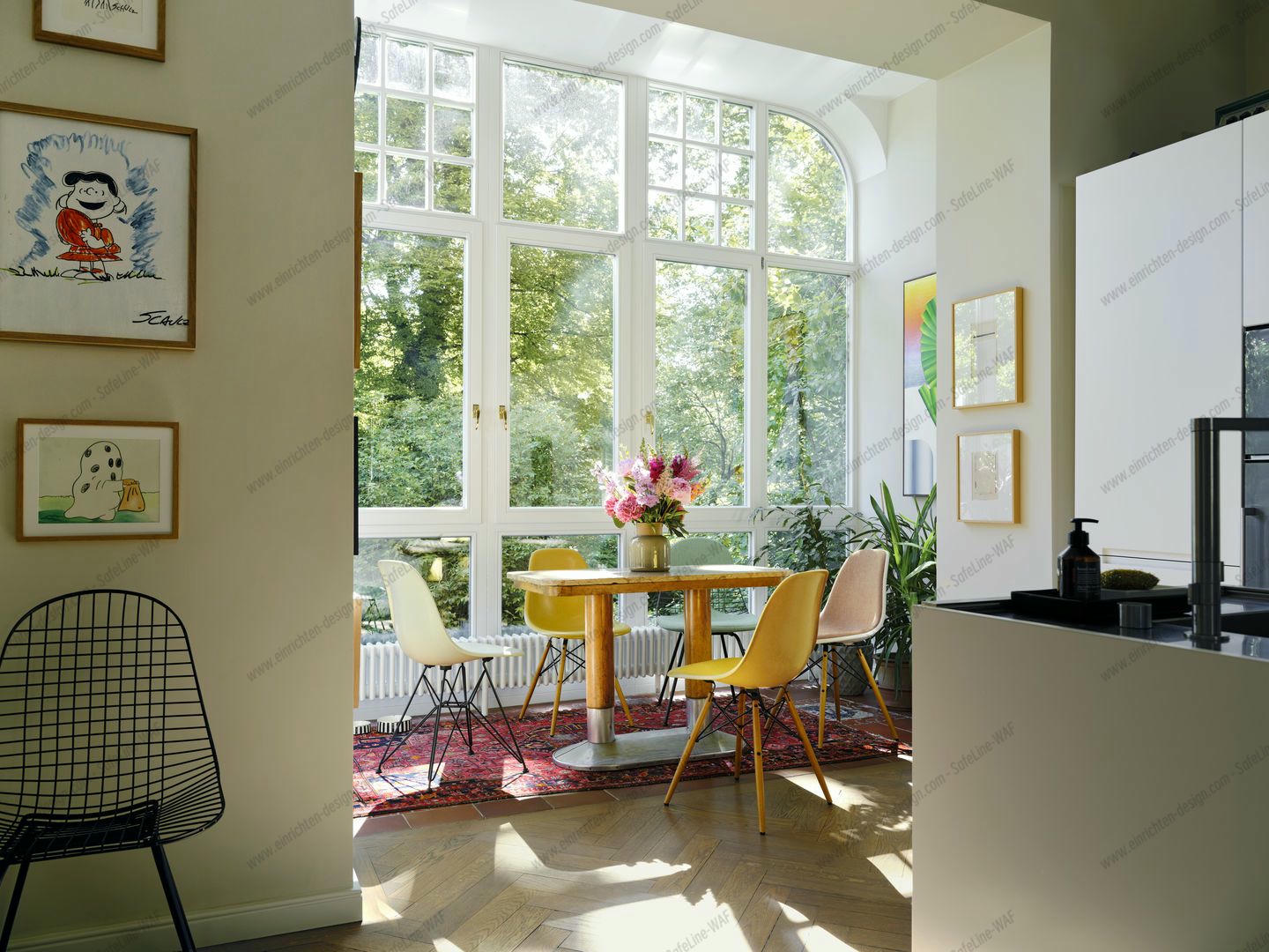 Eames Fiberglass Chair DSR Chair with Seat cushion Vitra