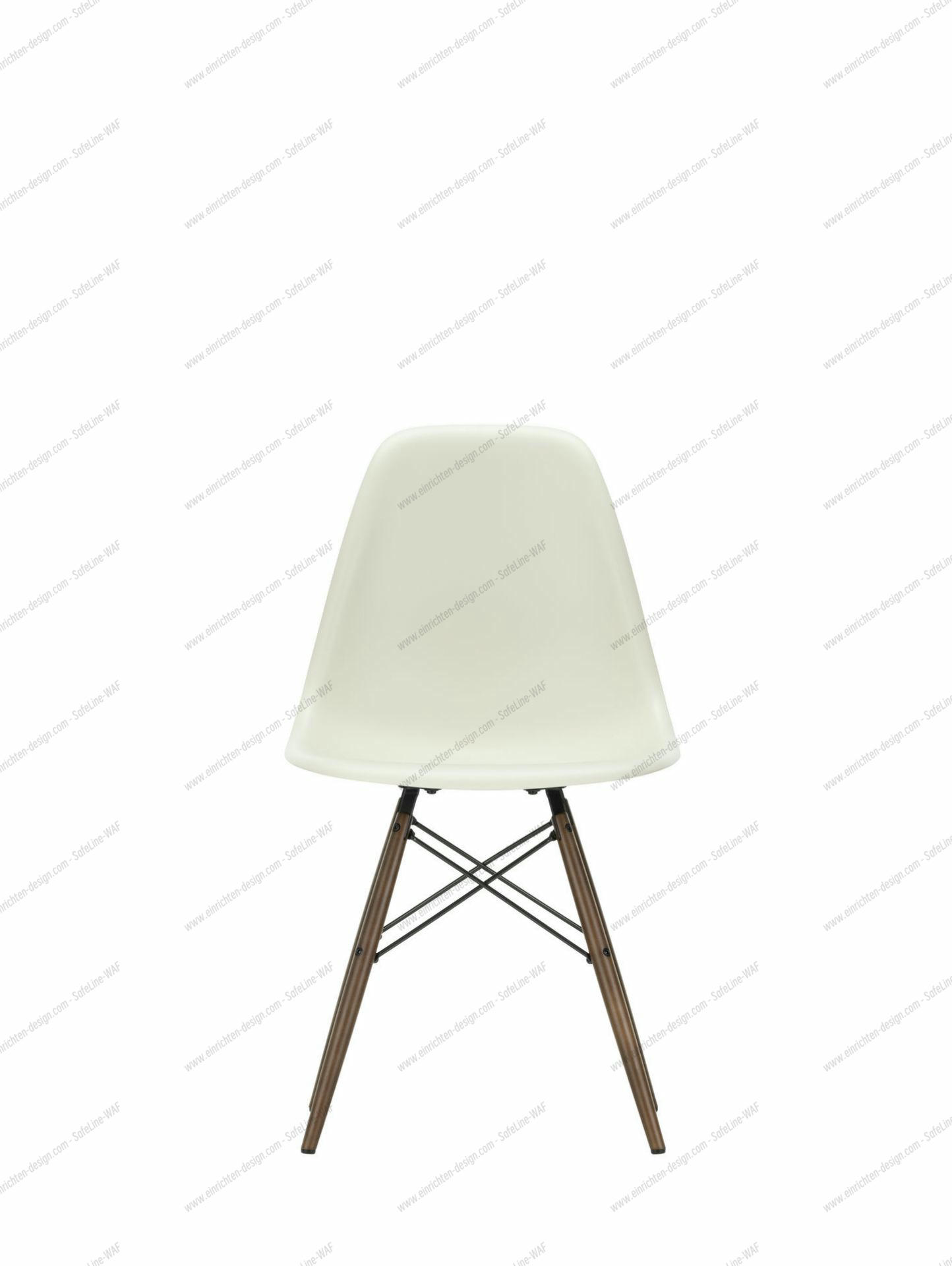 Eames Plastic Side Chair DSW Chair Vitra Ash honey colored - Granite grey