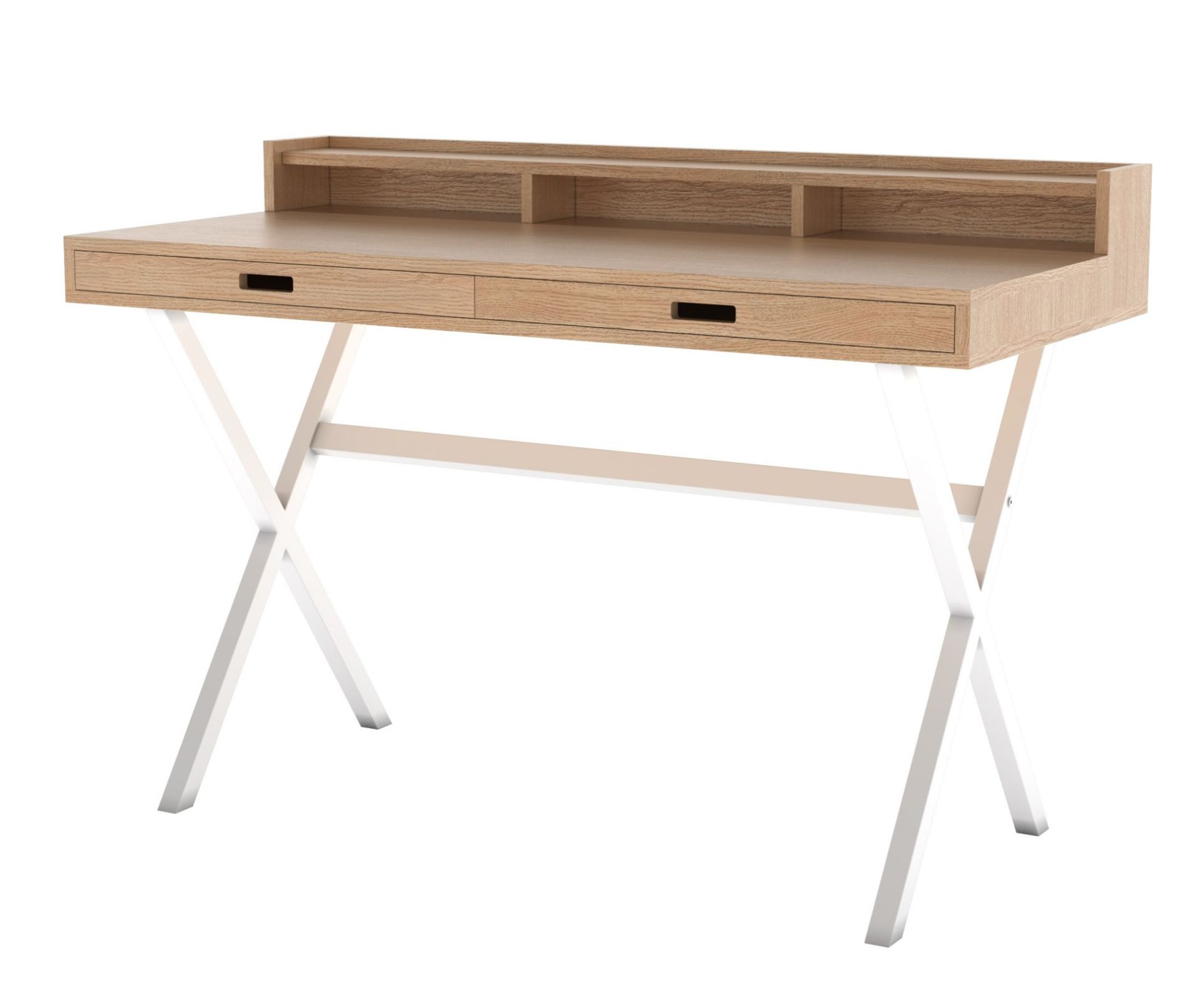 Hyppolite Secretary White Frame Hartô