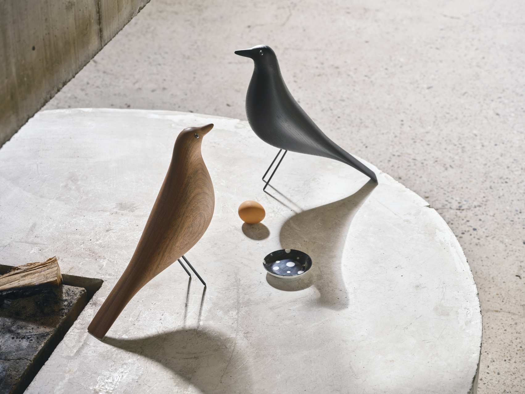Eames House Bird Sculpture Walnut Vitra