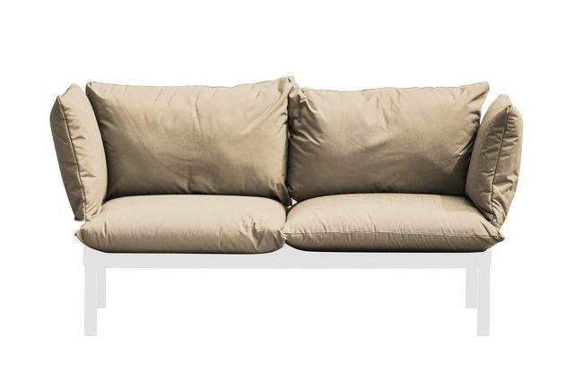 Domino Outdoor Sofa 2-seater Jan Kurtz White/Taupe