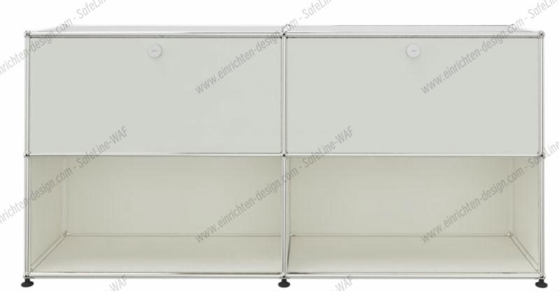 USM Haller Sideboard 2 Drawers and 2 Open Pure white - FAST DELIVERY