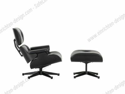 Eames Lounge Chair Ottoman Nussbaum Weiss Sessel Vitra