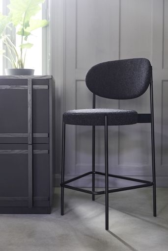Series 430 Bar Stool Bar stool 75 cm BLACK / REMIX 123 Verpan SINGLE PIECES