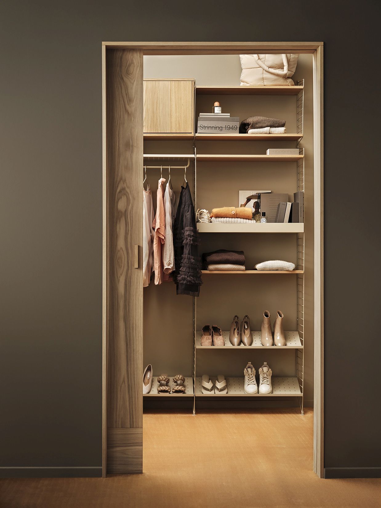 Single Shoe Rack W 58 cm String Furniture  