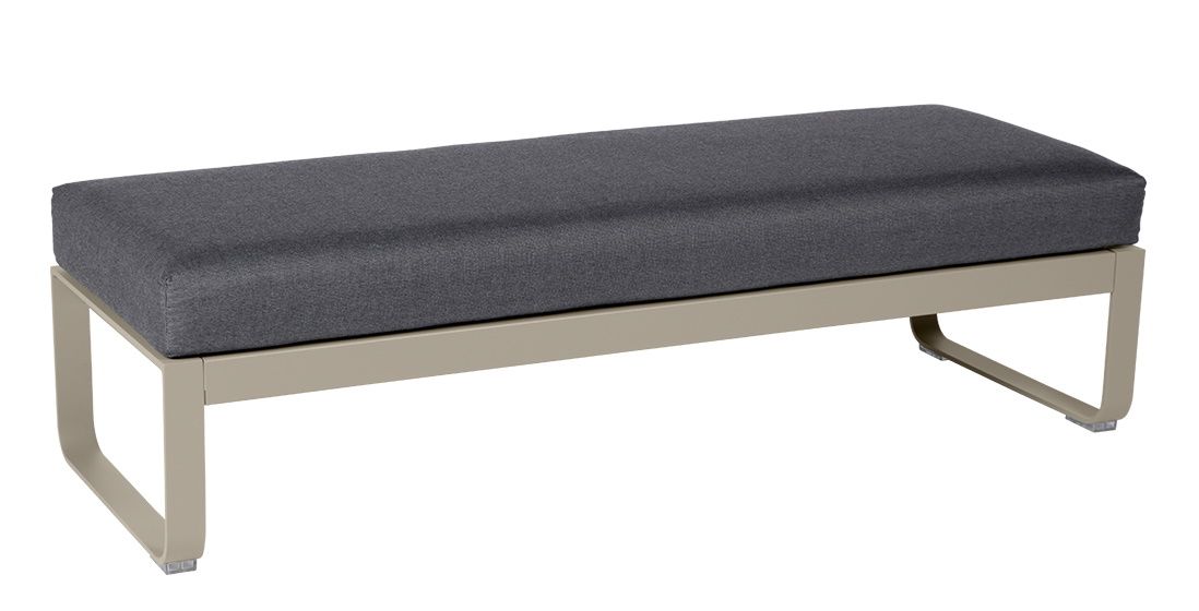 Bellevie 2-Seater Upholstered Stool Outdoor Fermob 