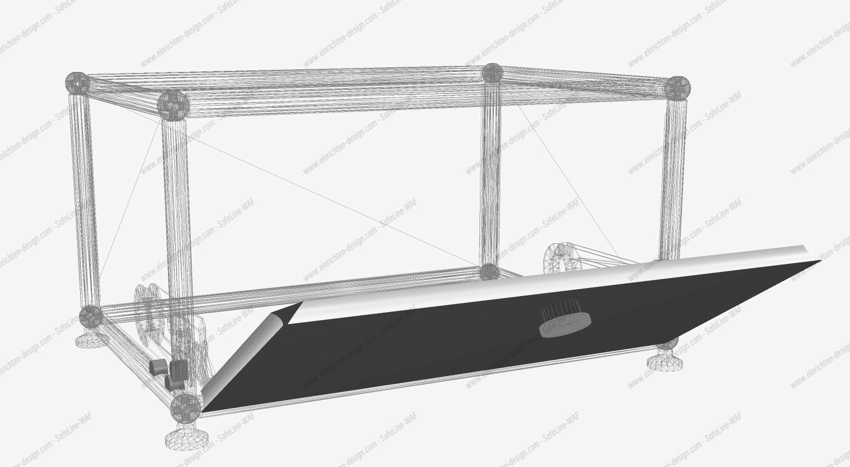Spare part door leaf for USM Haller door 50x25 , without screws, without fittings, without handle SINGLE PIECES