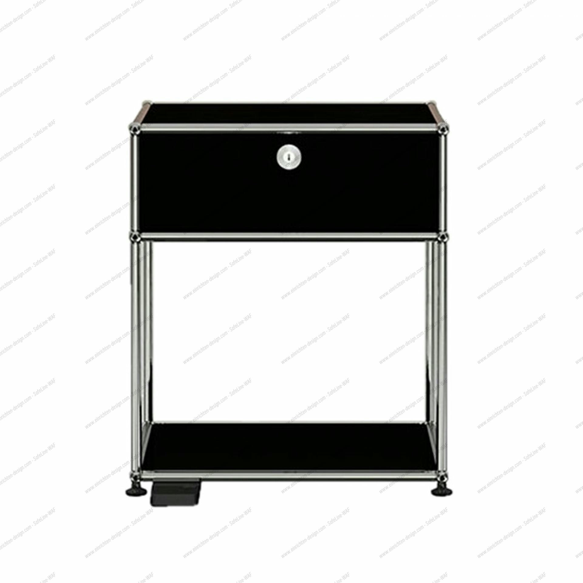 E bedside table with dimmable light USM Haller 