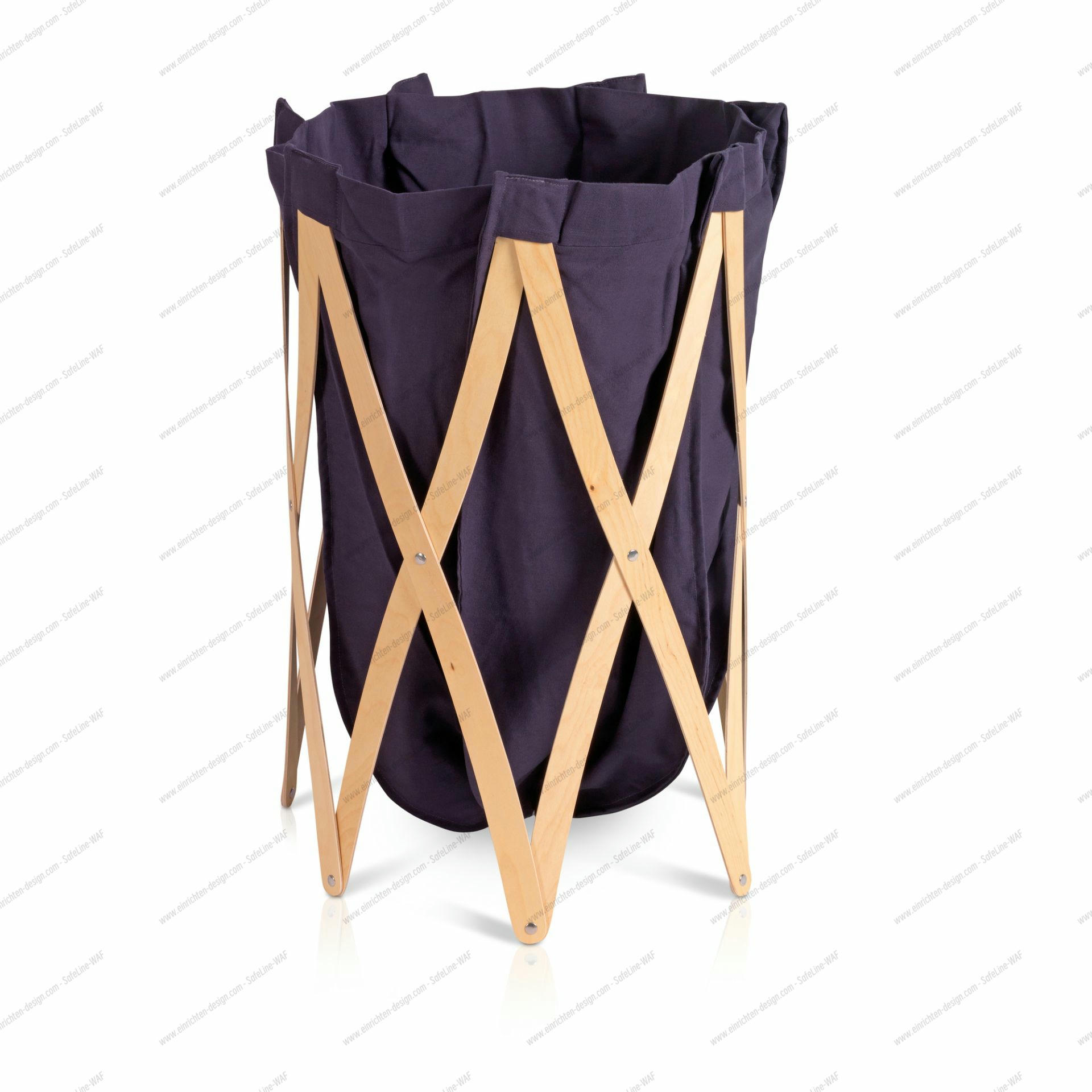 Marie Pi Laundry basket Klein &amp; More nature anthracite
