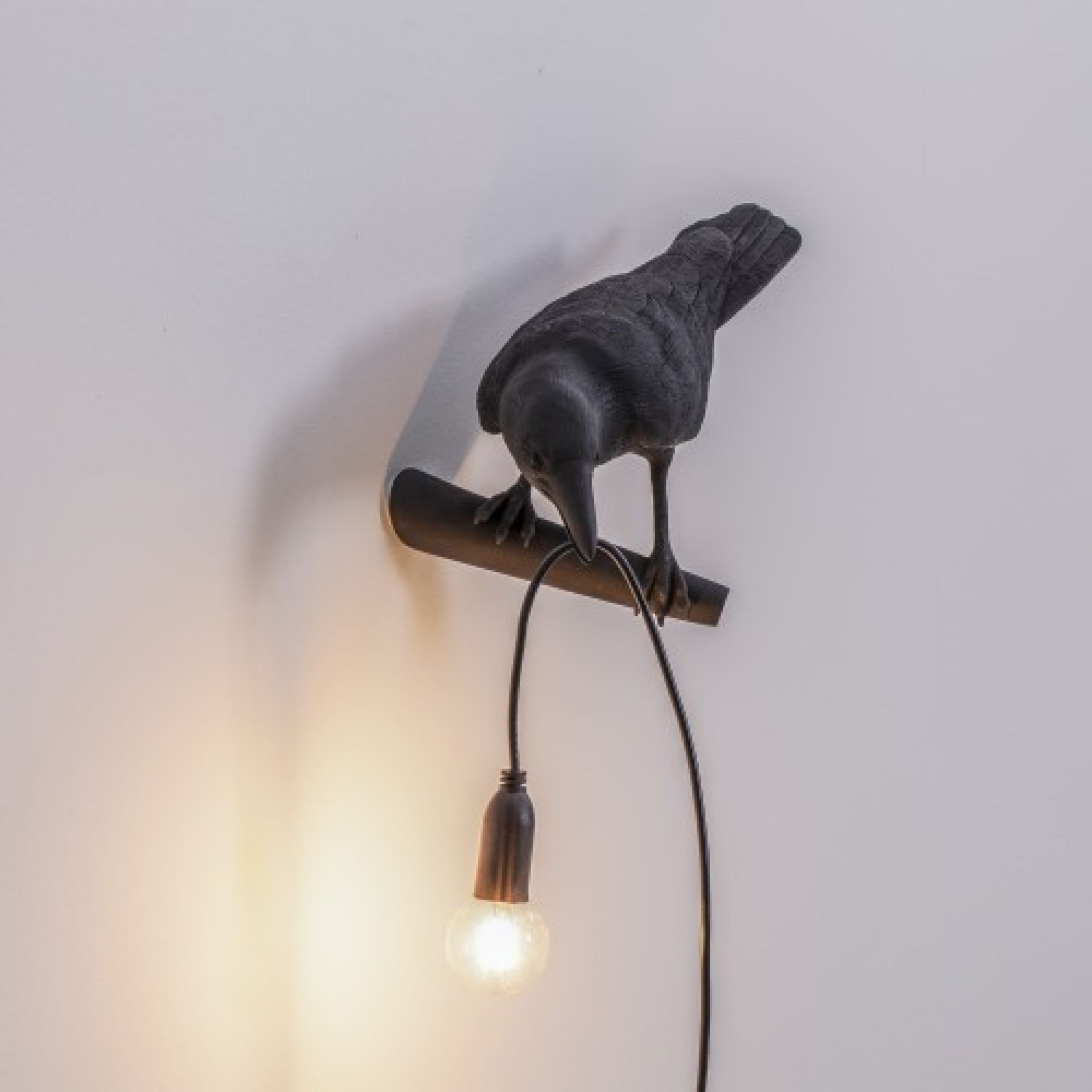 Bird Lamp Looking Left wall light black Seletti SINGLE PIECES SELETTI 14727