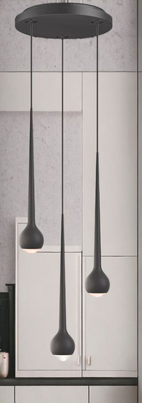 Falling Sun Water pendant light Grau