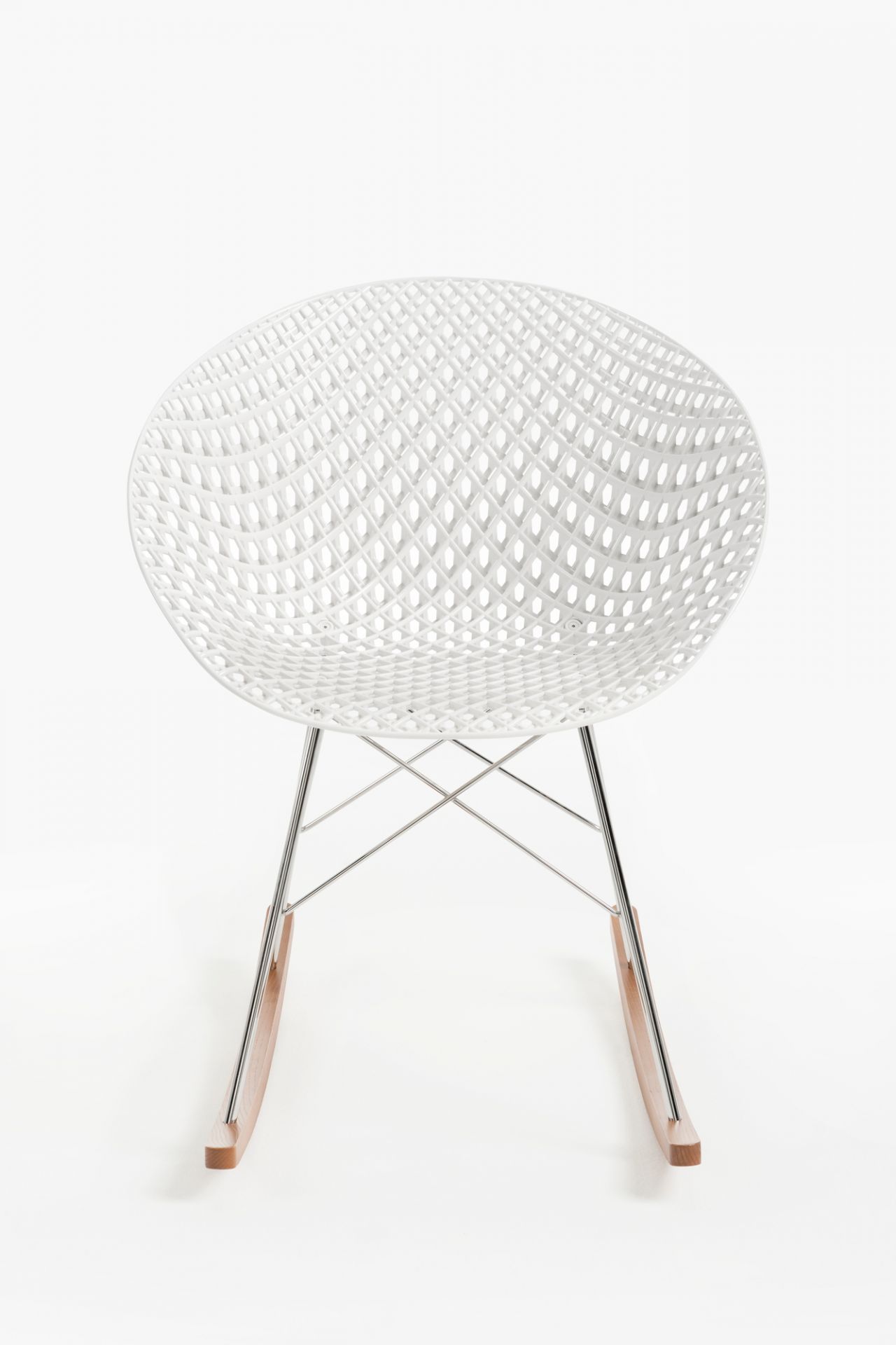 Smatrik Wood finish Rocking chair Kartell
