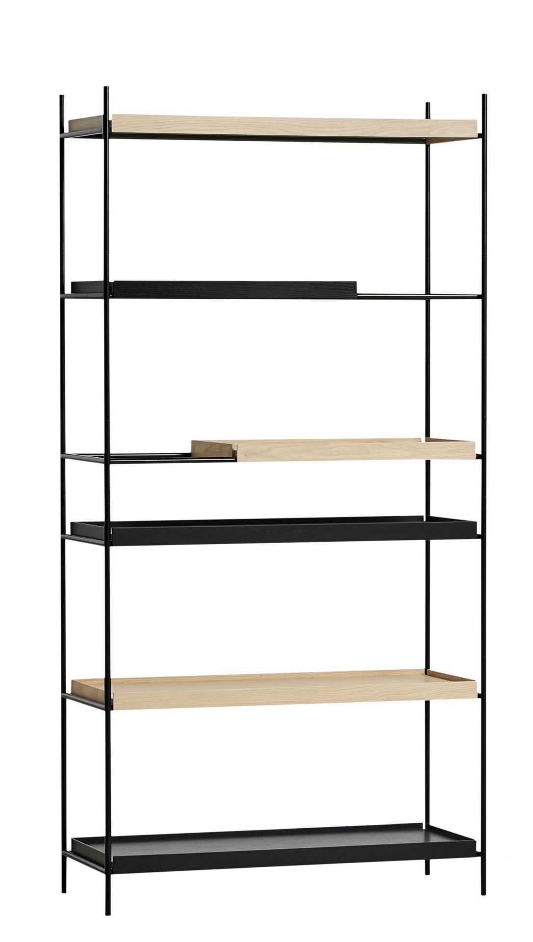 Tray Shelf High Woud Oak / Oak black