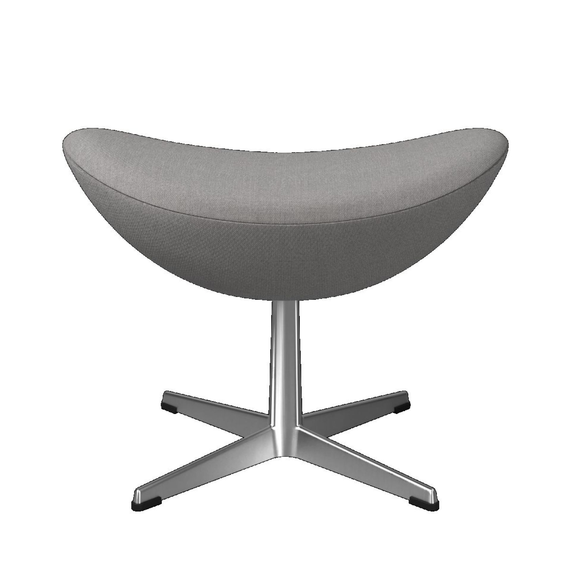 Egg Chair with Stool Re-wool Textile Fabric Taupe/Nature Fritz Hansen 
