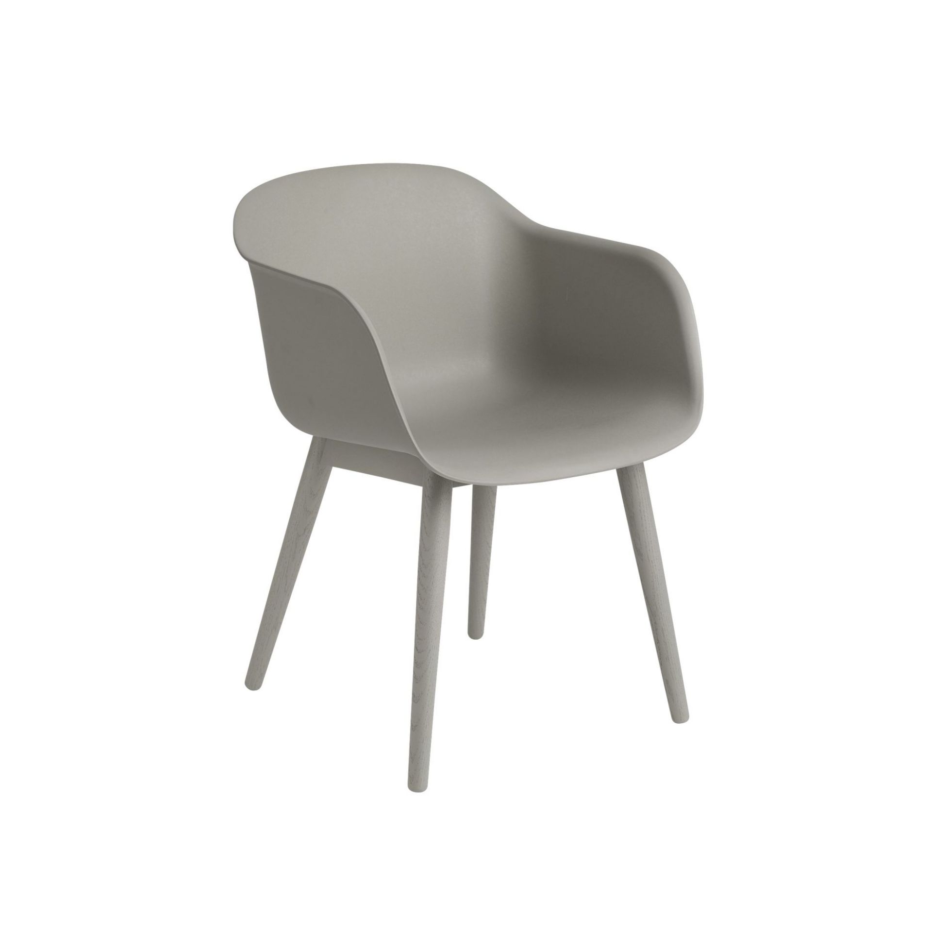 Fiber Armchair Wood Base Chair Muuto