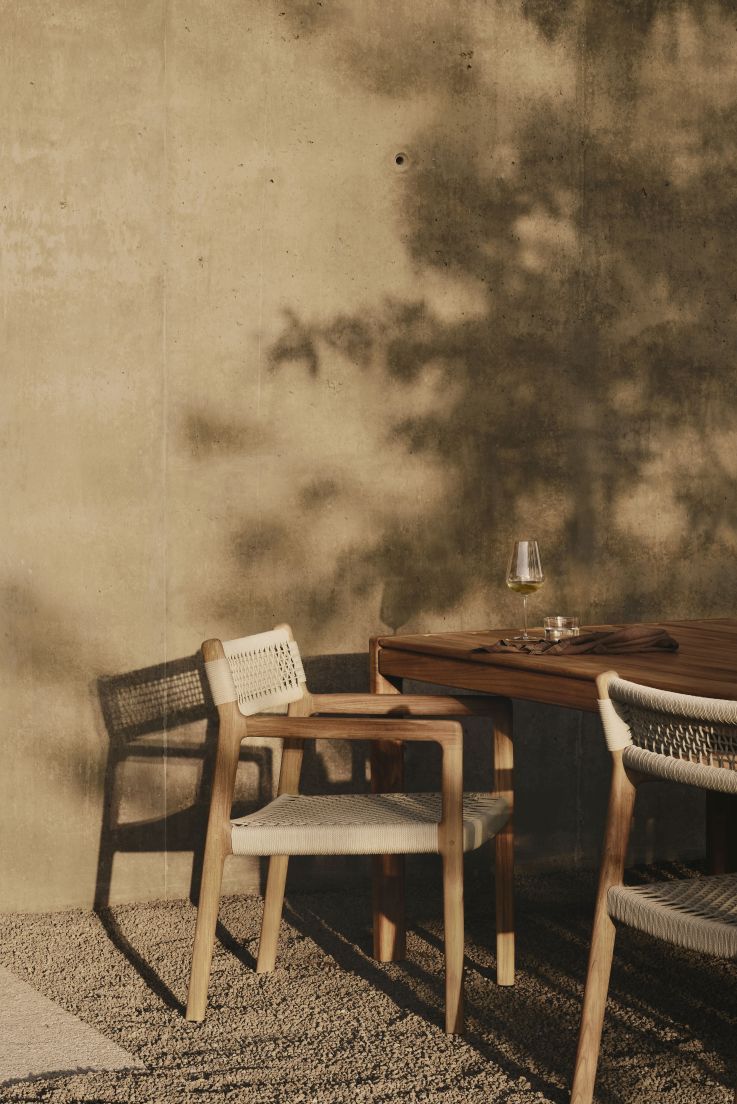 Jack Woven Outdoor Chair Teak Ethnicraft