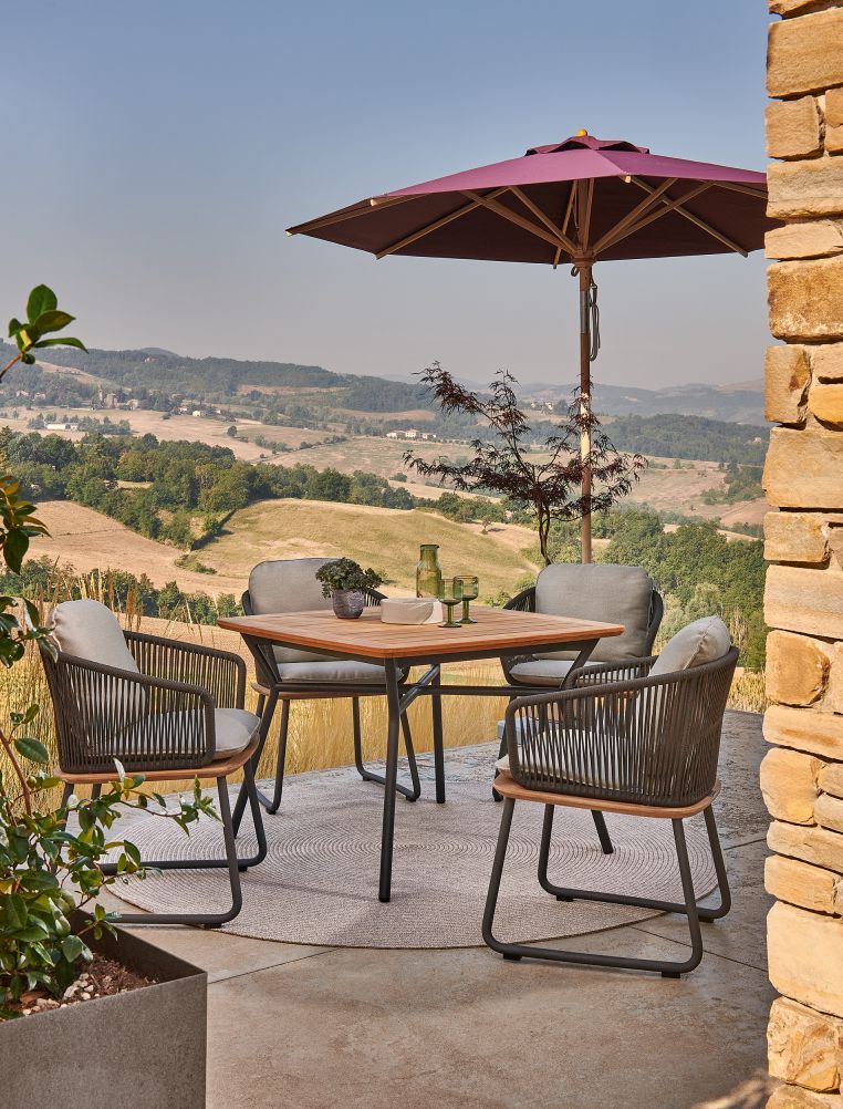 Denia Outdoor Dining Table Teak Weishäupl
