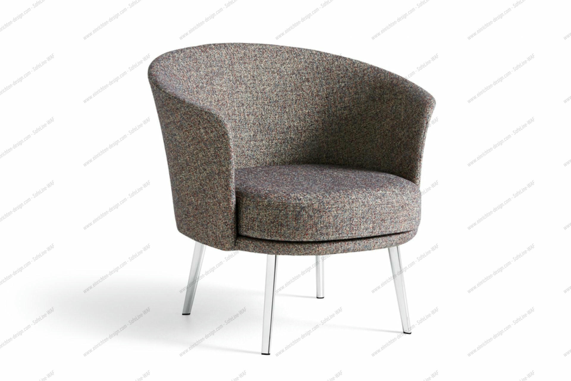 Dorso Lounge Chair Swarm multicolour / chrome steel Hay