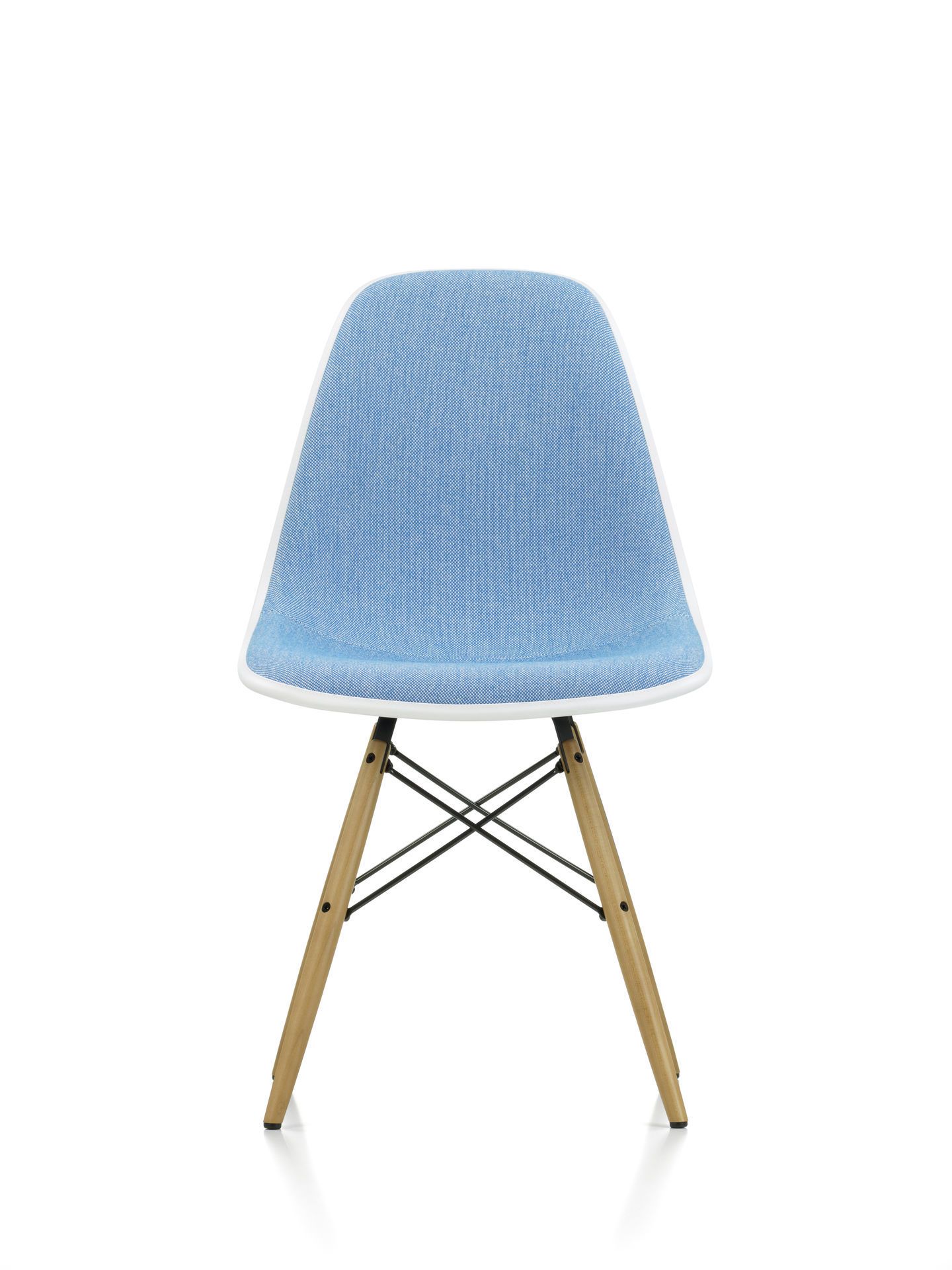 Eames Plastic Side Chair DSW Chair fully upholstered Vitra