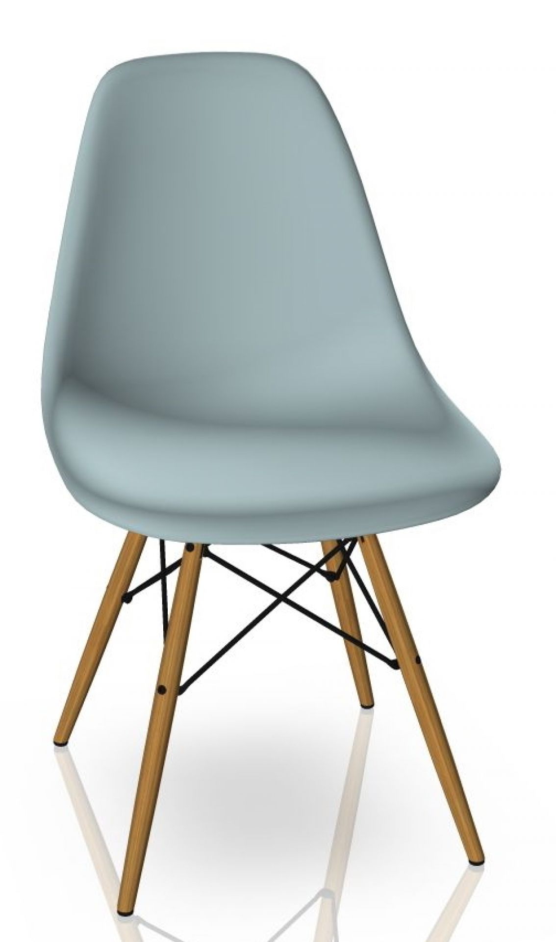 Eames Plastic Side Chair Chair Vitra colored - Ice grey | VITRA 44030500 65 23