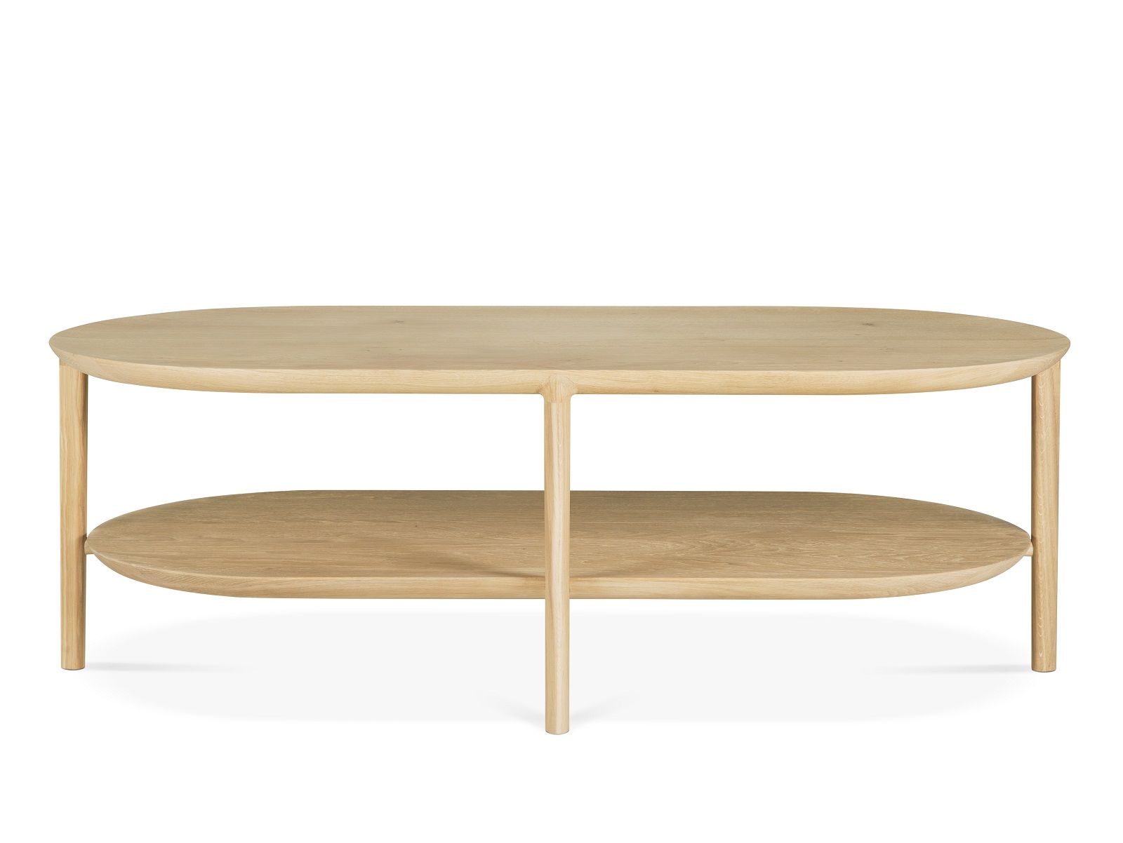 Bok Coffee table long Oak 1 shelf Ethnicraft