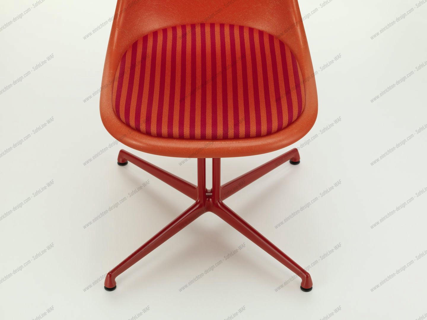 Eames Fibreglass Side Chair La Fonda Red Orange Vitra LIMITED EDITION 