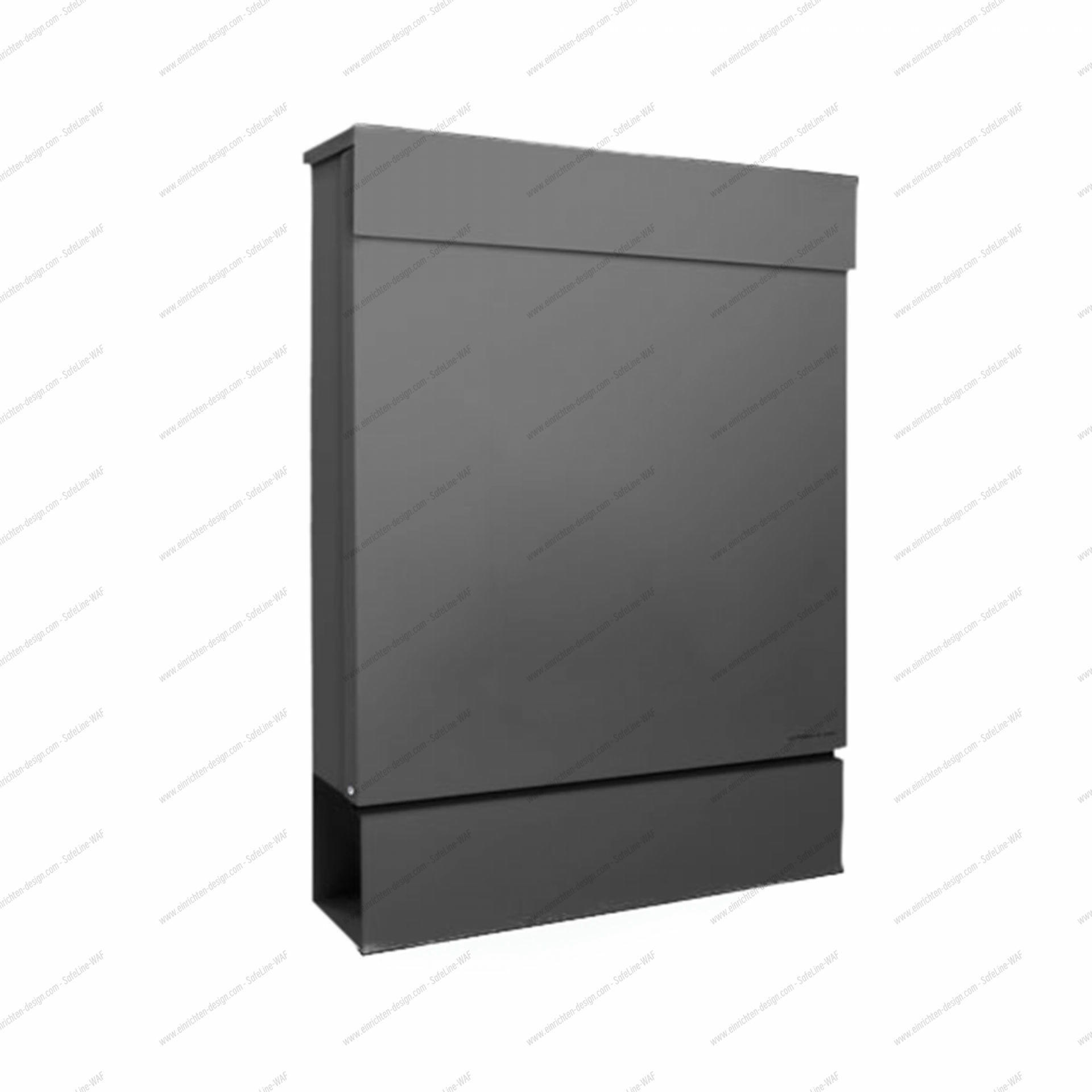 Letterman M Letter Box Anthracite Radius