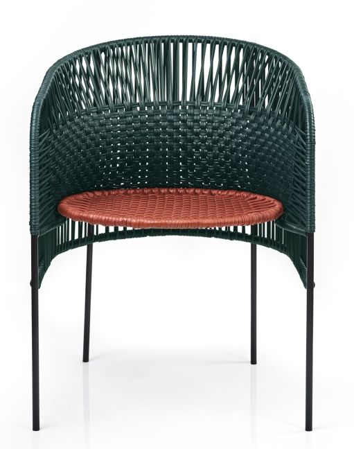Caribe Chic Dining Chair Chair Outdoor ames Moss green / Copper / Black