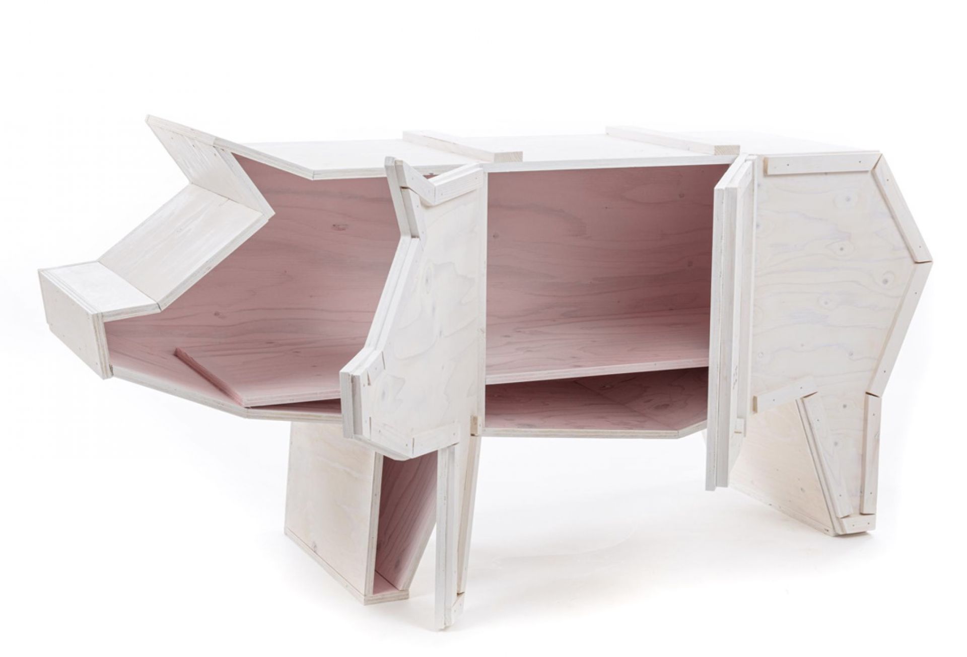Sending Animals 2.0 Pig cupboard white Seletti