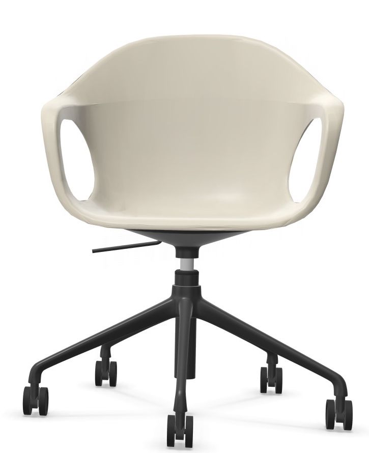 Elephantino armchair five-star frame with castors Kristalia
