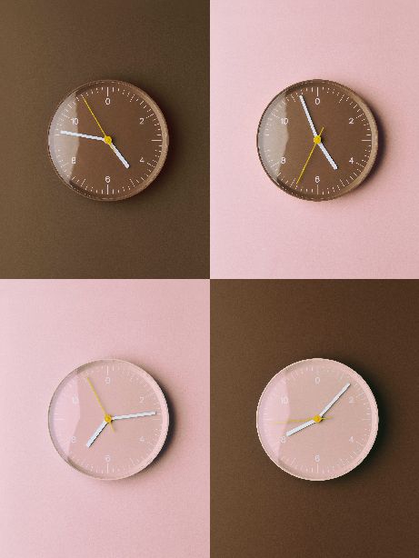Wall Clock Hay Brown
