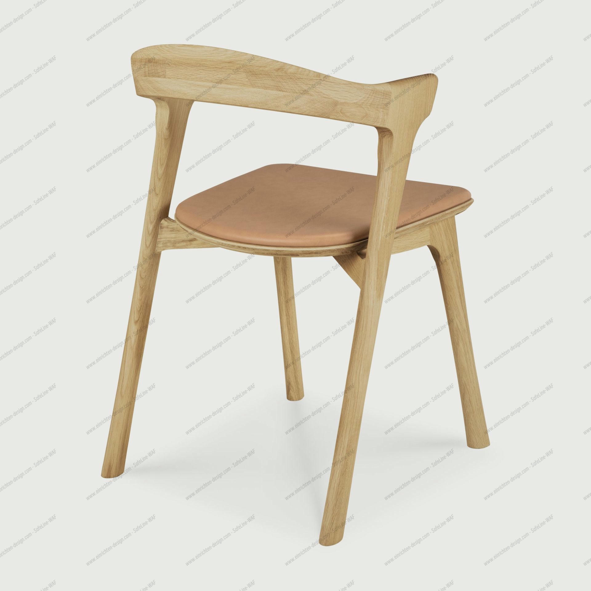 Bok chair lacquered oak - Sienna leather Ethnicraft