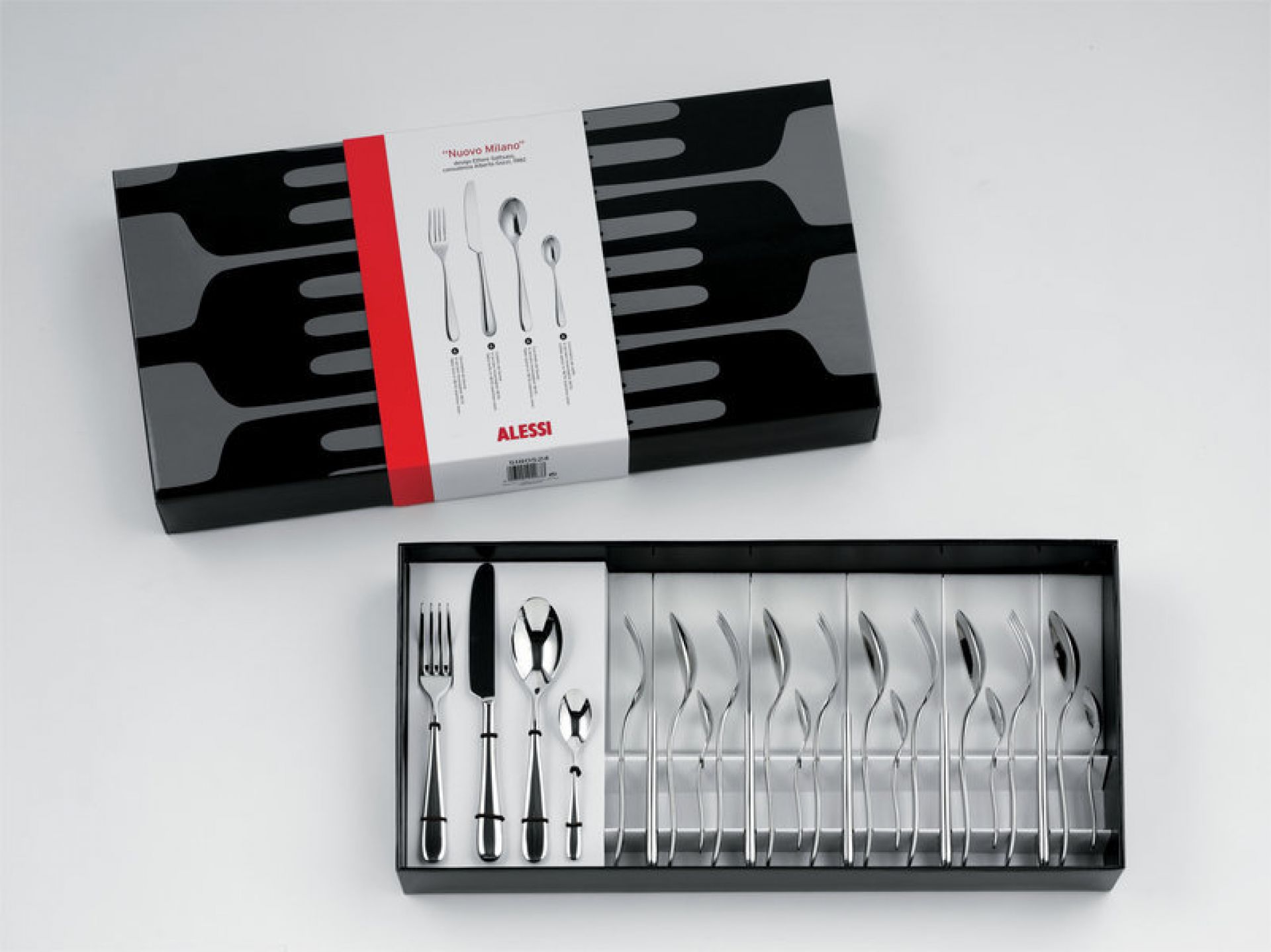 Anesthesie Chemicaliën stortbui Nuovo Milano cutlery set 24tlg Alessi | ALESSI 5180S24M