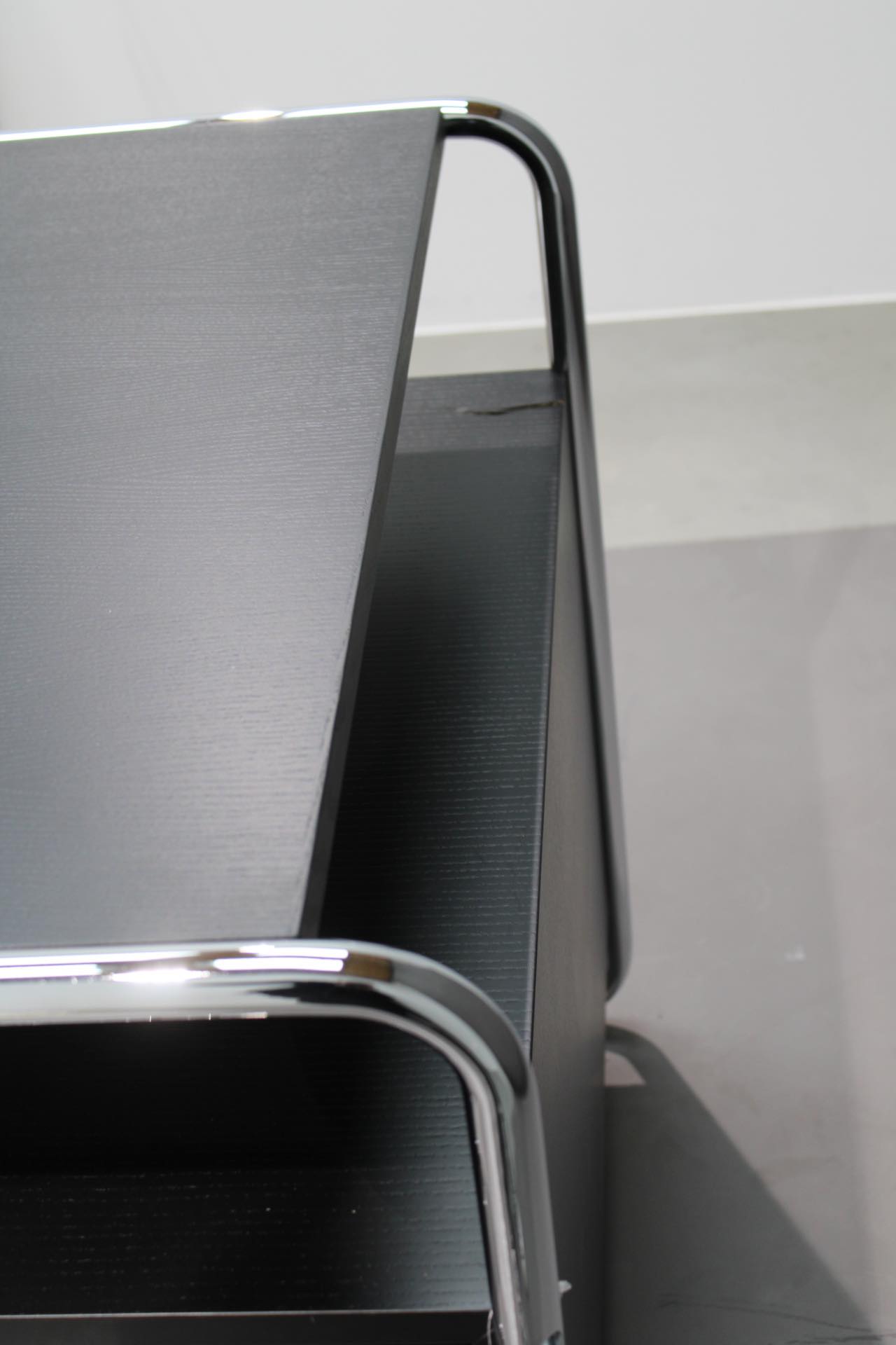 S 285/2 Tubular steel desk Black / Black Thonet IMPERFECT ITEMS
