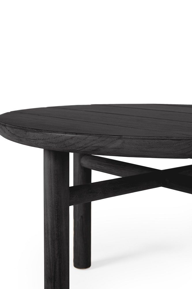 Quatro Outdoor Side Table Teak black Ethnicraft
