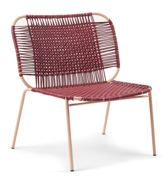 Cielo Lounge Chair low Lounge Chair low Outdoor ames Red - Pink sand