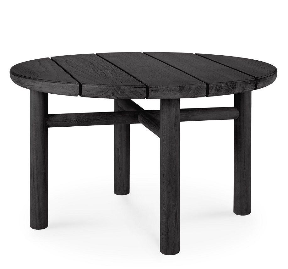 Quatro Outdoor Side Table Teak black Ethnicraft