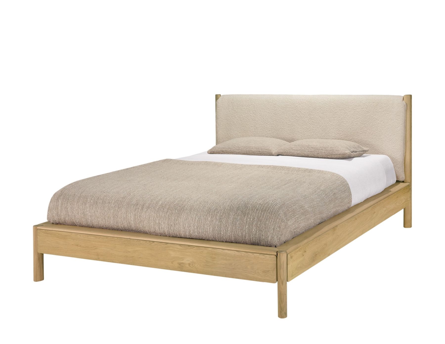 PI bed with headboard + upholstery Ethnicraft